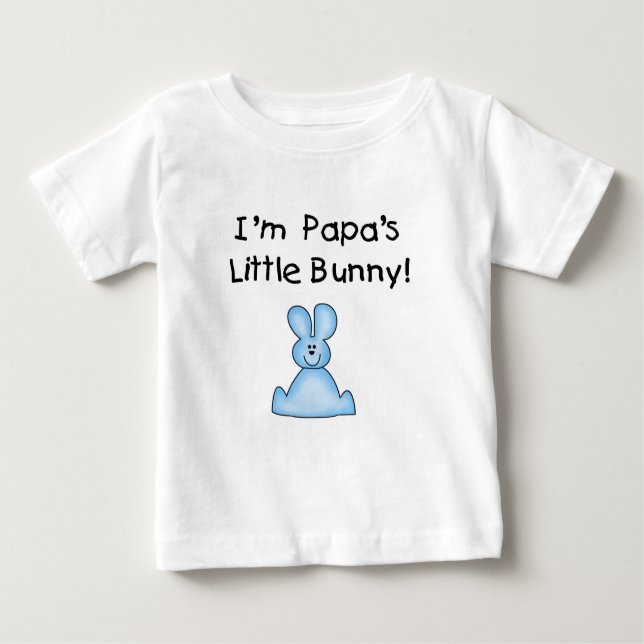 Blue Pappa Little Bunny T-shirts och Gifts (Framsida)