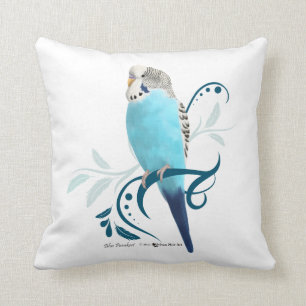 Blue Parakeet Kudde