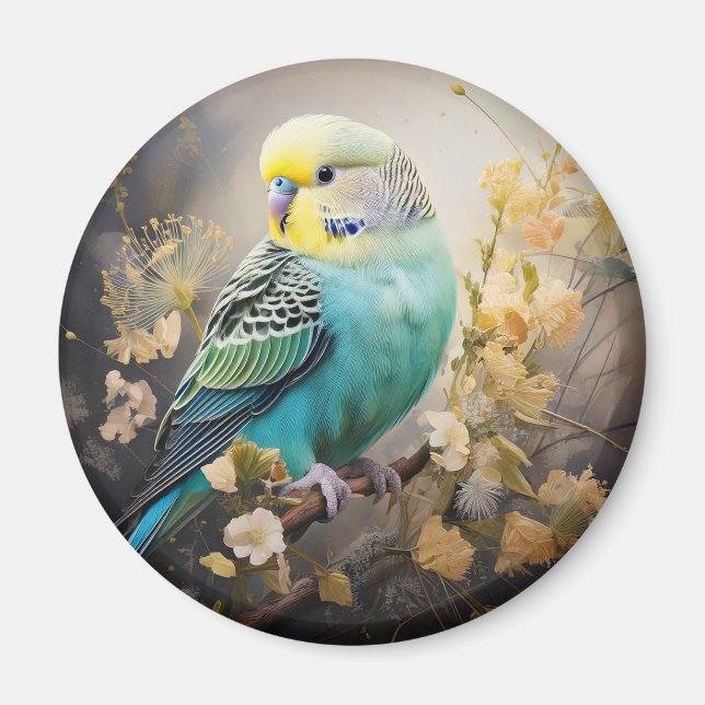 Blue Parakeet Magnet (Framsidan)