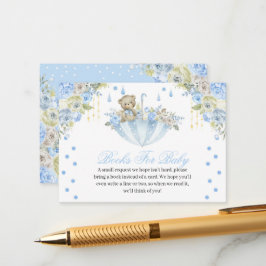 Blue Parbrella Nalle Bokar för Baby Tilläggskort