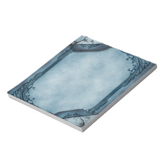Blue Parchment Gothic Letterhead Anteckningsblock