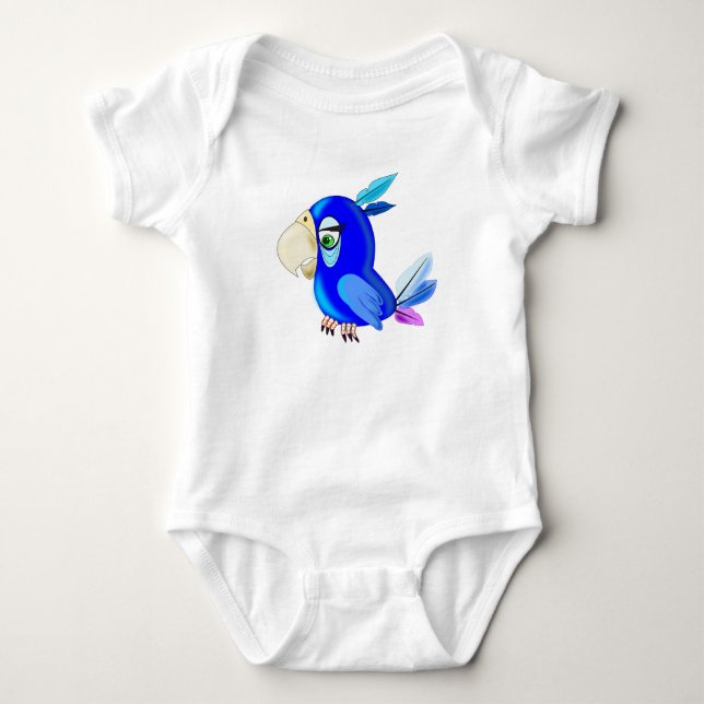 Blue Parrot Baby Bodykostym Tee (Framsida)