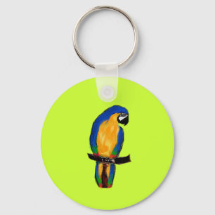 Blue Parrot Nyckelring