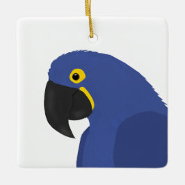 Blue Parrot Ornament