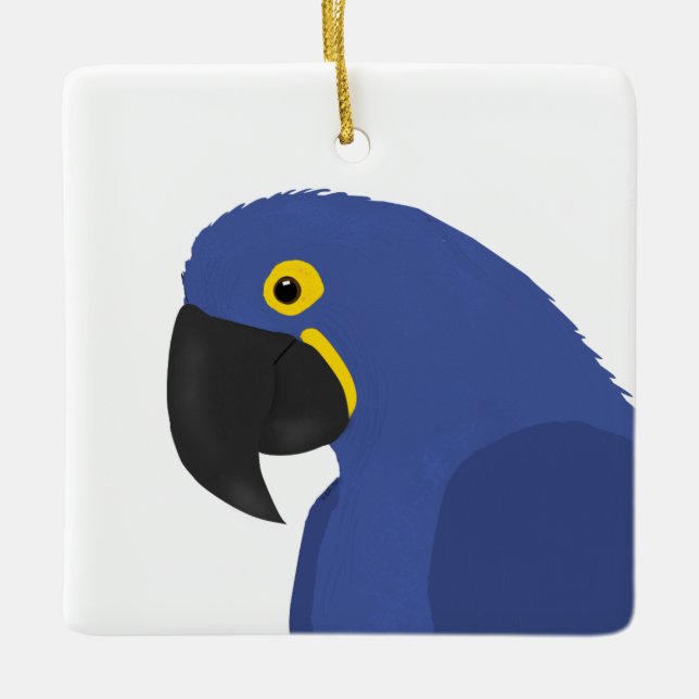 Blue Parrot Ornament (Framsida)