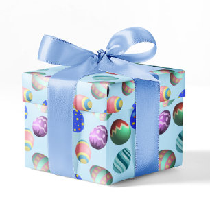 Blue Påskägg Påsk Party Påskägg Hunt Cute Presentpapper