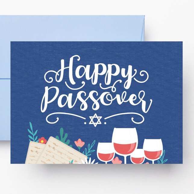 Blue Passover Vykort (Skapare uppladdad)