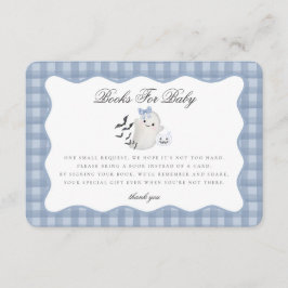 Blue Pastel Little Boo Ghost Bokar för Baby Infoga Tilläggskort