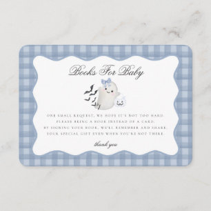 Blue Pastel Little Boo Ghost Bokar för Baby Infoga Tilläggskort