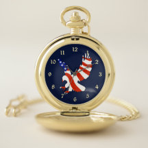 Blue Patriotic American Flagga Eagle