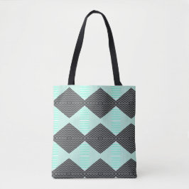 Blue Pattern Shoulder Bag Tygkasse