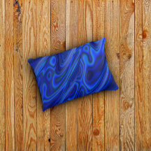 Blue Paua Abalone Snäcka Fractal Abstrakt Mönster