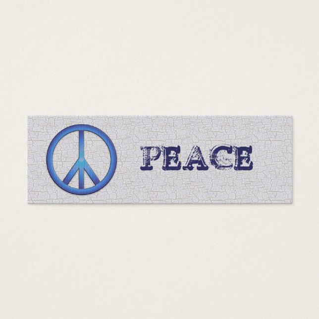 Blue Peace Bokmärken Litet Visitkort (Framsidan)