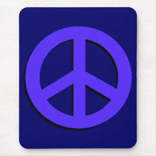 Blue Peace Mousepad Musmatta (Framsidan)