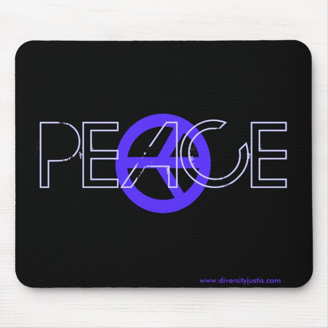 Blue Peace Mousepad Musmatta (Framsidan)