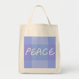 Blue Peace Tote Bag Tygkasse