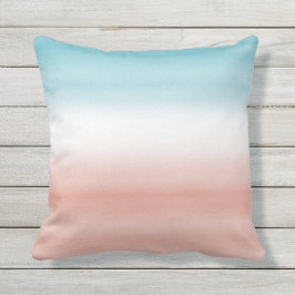 Blue Peach Ombre Kudde