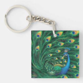 Blue Peacock Bird