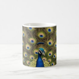 Blue Peacock Kaffemugg