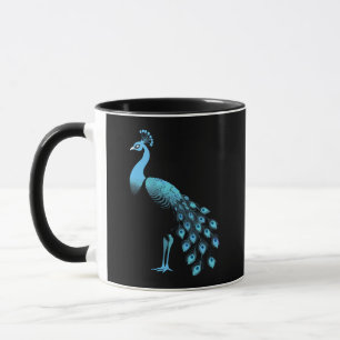 Blue Peacock Mugg