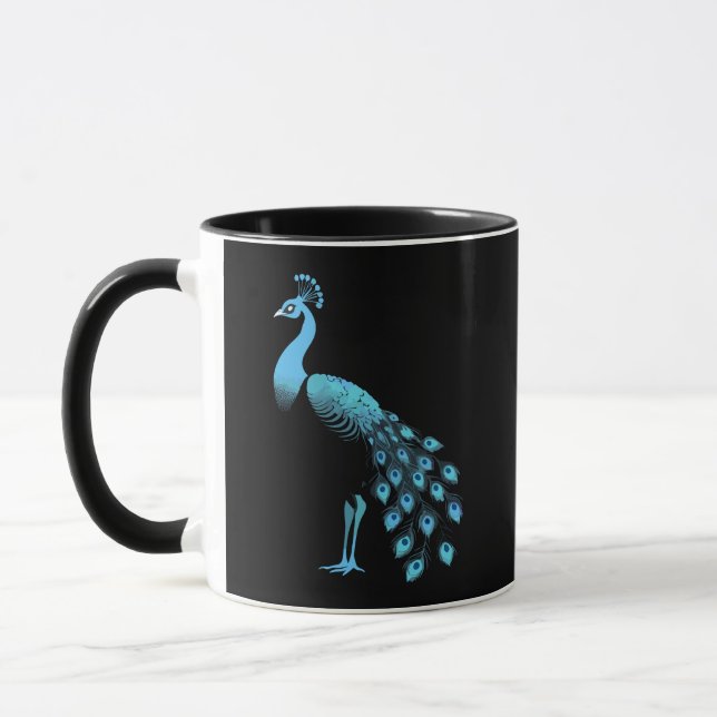 Blue Peacock Mugg (Vänster)