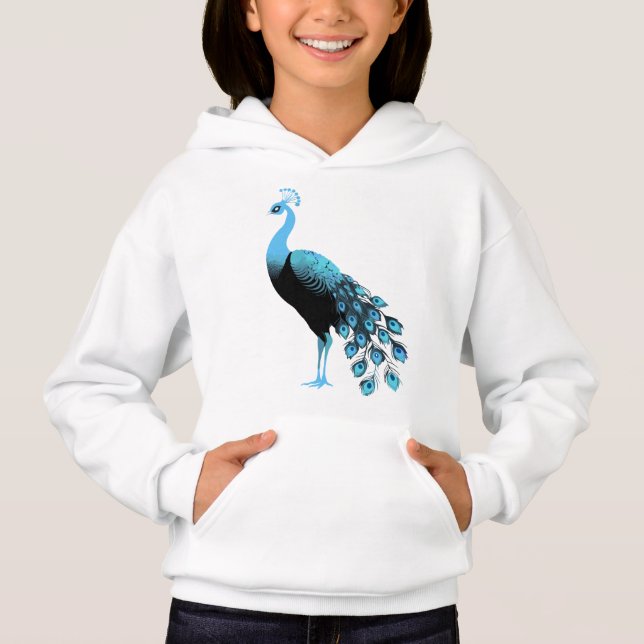 Blue Peacock T Shirt (Framsida)