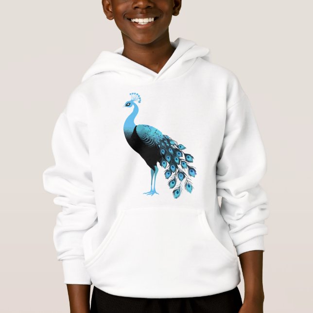 Blue Peacock T Shirt (Framsida)