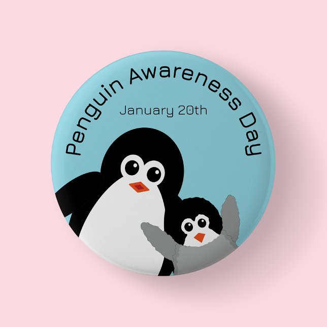 Blue Penguin Awareness Day Knapp (Penguin)
