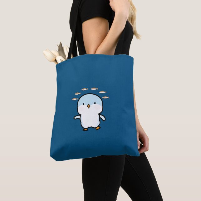 Blue Penguin Tygkasse (Närbild)