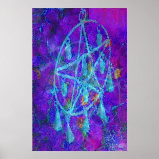 Blue Pentacle Royale av JudyMarisa Poster (Framsidan)