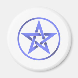 Blue Pentagram Pentacle Magnet