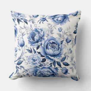 Blue Peonies Kudde