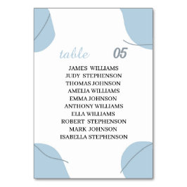 Blue Personlig Bröllop Bordsnummer