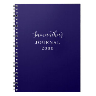 Blue Personlig Modern Journal Anteckningsbok