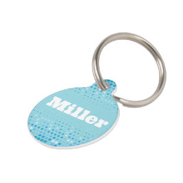Blue Pet Tag Djurbricka
