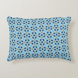 Blue Petal Harmony Accent Pillow Prydnadskudde