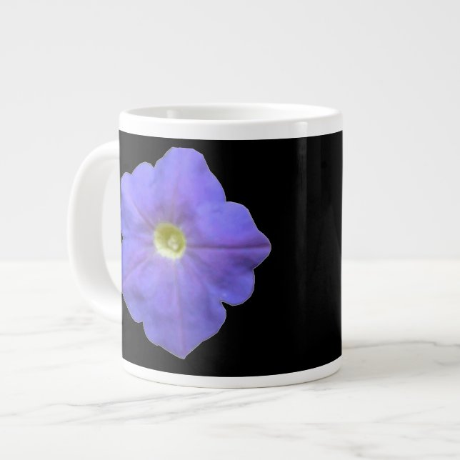 Blue Petunia Mugg Jumbo Mugg (Framsida vänster)