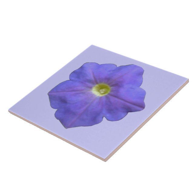 Blue Petunia Tile Kakelplatta (Sidan)