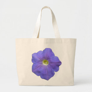 Blue Petunia Tote Bag Jumbo Tygkasse