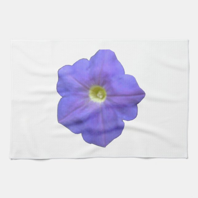 Blue Petunia Towel Kökshandduk (Horisontell)