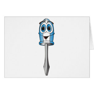 Blue Phillips Screwdriver Hälsningskort