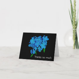 Blue Phlox på Black Tack Kort