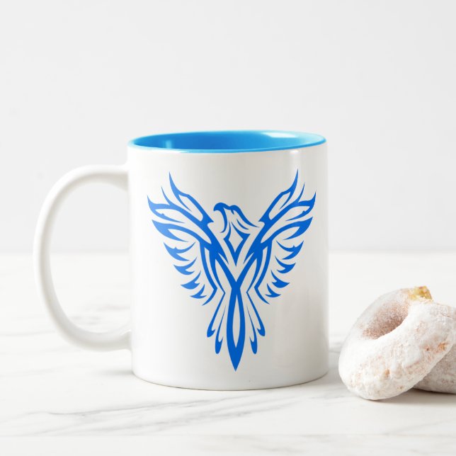 Blue Phoenix Coffee Mugg (Med munk)