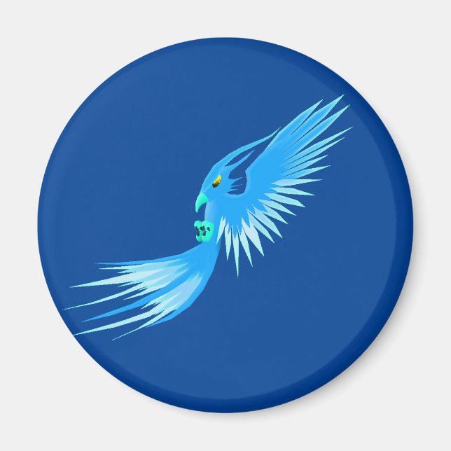 Blue Phoenix Magnet (Framsidan)