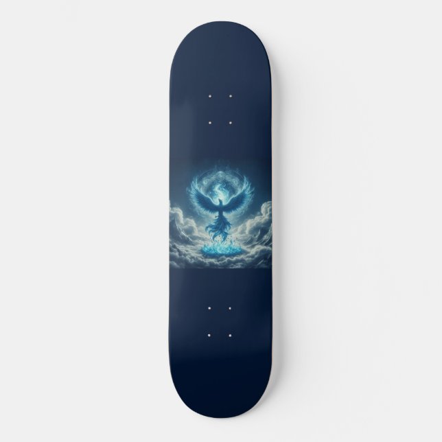 Blue Phoenix Mini Skateboard Bräda 18,5 Cm (Framsida)