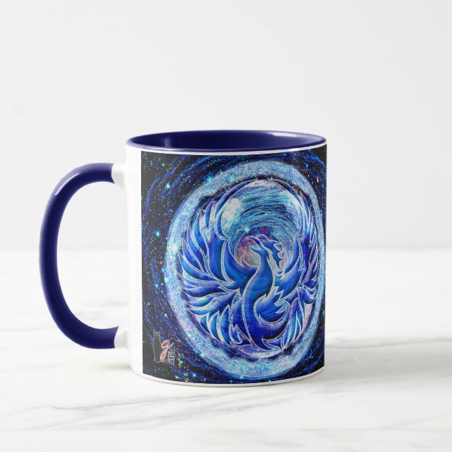 Blue Phoenix Mugg (Vänster)