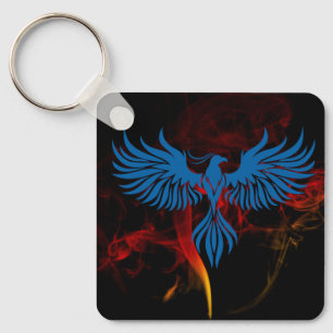 Blue Phoenix Nyckelring