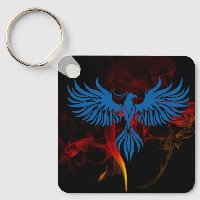 Blue Phoenix Nyckelring (Framsida)