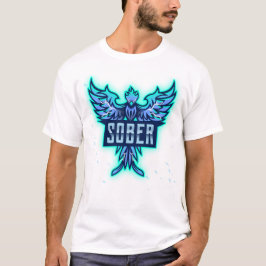 Blue Phoenix of Sobriety T Shirt
