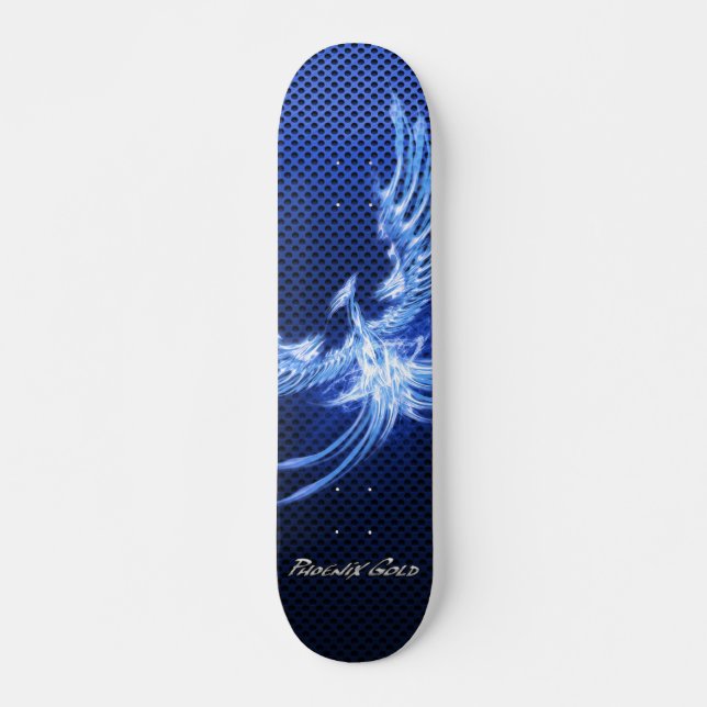 Blue Phoenix Skatebox Mini Skateboard Bräda 18,7 Cm (Framsida)